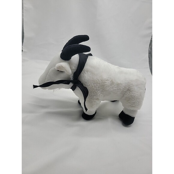 BILLY Plush White Billy Mountain Goat Stuffed Animal Toy 11" WYOMING THE COWBOY - Picture 7 of 16